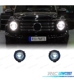 FAROS MERCEDES CLASE G W463 89-18 LOOK AMG G55 FONDO NEGRO