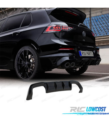 DIFUSOR VOLKSWAGEN VW GOLF 8 LOOK R DOBLE SALIDA