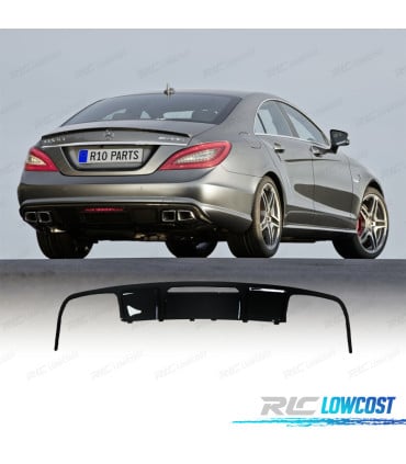DIFUSOR MERCEDES CLS C218 11-14 LOOK C63 AMG NEGRO BRILLO