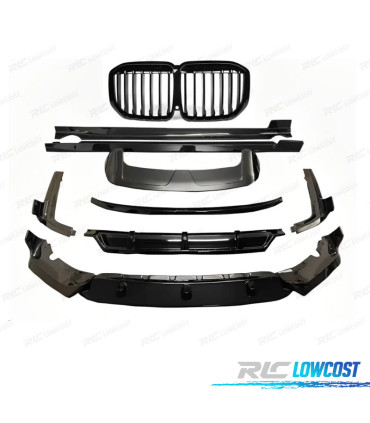 KIT CARROCERIA BMW X7 G07 19-21 LOOK BLACK KNIGHT NEGRO BRILLANTE
