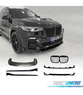 KIT CARROCERIA BMW X7 G07 19-21 LOOK BLACK KNIGHT NEGRO BRILLANTE