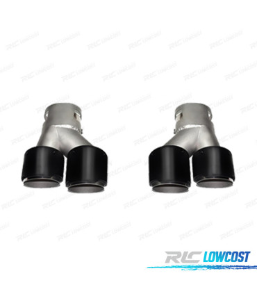 COLAS DE ESCAPE BMW G20 20-22 LOOK M NEGRO BRILLO