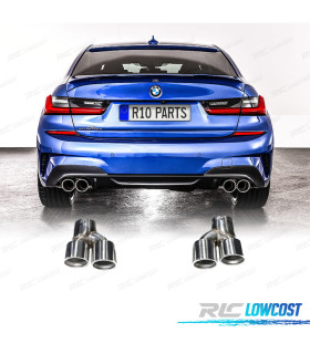 COLAS DE ESCAPE BMW G20 20-22 LOOK M CROMADO