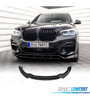 SPOILER LIP BMW X3 G01 18-20 LOOK M NEGRO BRILLO