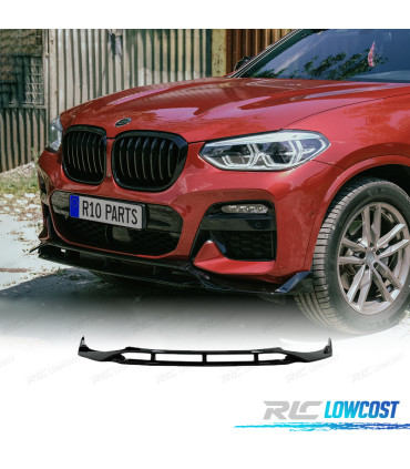 SPOILER LIP BMW X4 G02 18-21 LOOK M NEGRO BRILLO