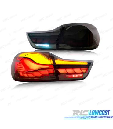 PILOTOS FULL LED BMW F32 F33 F36 F82 LIGHT BAR OLED AHUMADO 13-18S