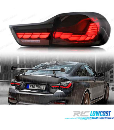 PILOTOS FULL LED BMW F32 F33 F36 F82 LIGHT BAR OLED AHUMADO