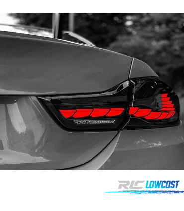 PILOTOS FULL LED BMW F32 F33 F36 F82 LIGHT BAR OLED AHUMADO 13-18S