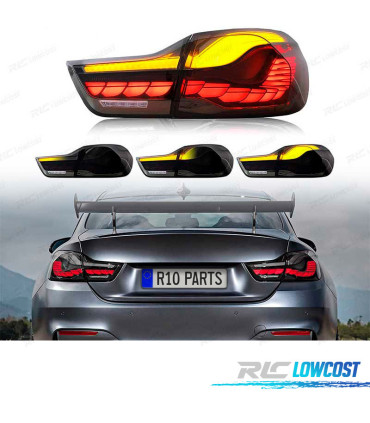 PILOTOS FULL LED BMW F32 F33 F36 F82 LIGHT BAR OLED AHUMADO