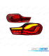 PILOTOS FULL LED BMW F32 F33 F36 LIGHT BAR OLED FONDO ROJO 13-18