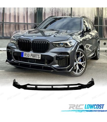 SPOILER LIP BMW X5 G05 21-23 LOOK BLACK KNIGHT NEGRO BRILLO
