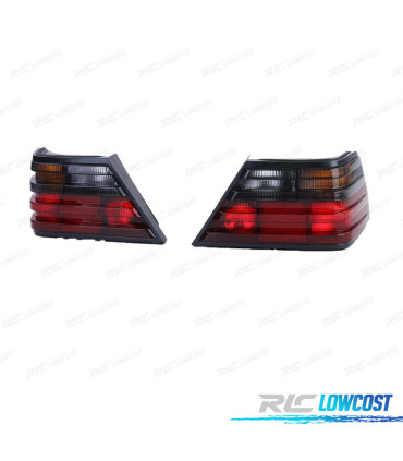 PILOTOS MERCEDES W124 85-93 ROJO NEGRO