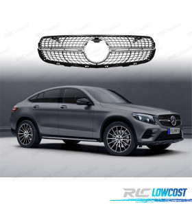 PARRILLA MERCEDES CLASE GLC X253 C253 AMG 16-18 LOOK DIAMOND SILVER