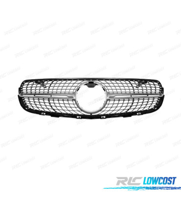 PARRILLA MERCEDES CLASE GLC X253 C253 AMG 16-18 LOOK DIAMOND SILVER