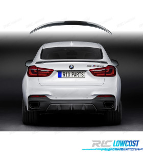 PESTAÑA MALETERO BMW X6 F16 14- LOOK M PERFORMANCE CARBONO