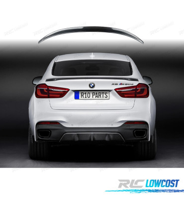 PESTAÑA MALETERO BMW X6 F16 14- LOOK M PERFORMANCE CARBONO