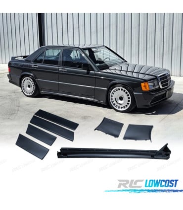 TALONERAS + MOLDURAS MERCEDES 190 W201 83-87 LOOK EVO 1 AMG