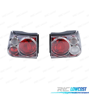 PILOTOS SEAT IBIZA 6K 93-99 ROJO NEGRO