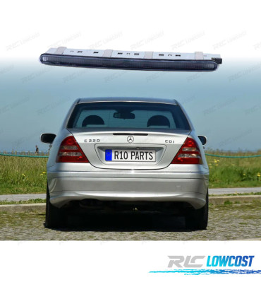 TERCERA LUZ FRENO PARA MERCEDES CLASE C W203 04-07 NEGRO AHUMADO