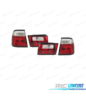 PILOTOS PARA BMW SERIE 5 E34 88-95 ROJO CROMO