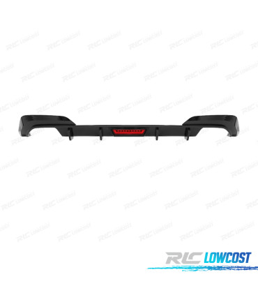 DIFUSOR BMW G20 19-22 LOOK M PERFORMANCE NEGRO BRILLO + LUZ DE FRENO