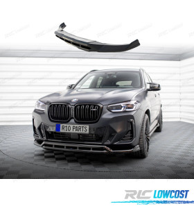 SPOILER LIP BMW X3 G01 LCI 22- LOOK M NEGRO BRILLO