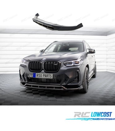 SPOILER LIP BMW X3 G01 LCI 22- LOOK M NEGRO BRILLO