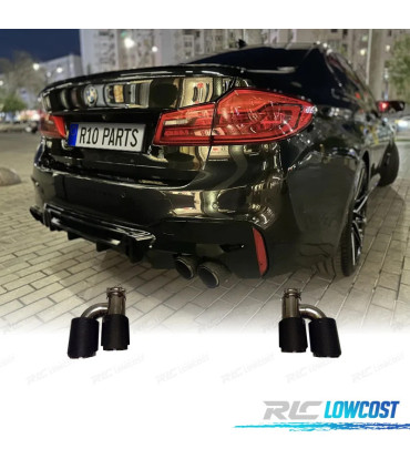 COLAS DE ESCAPE BMW G30 18-21 LOOK M5 NEGRO