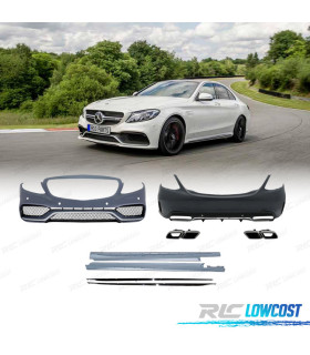 KIT CARROCERIA MERCEDES CLASE C W205 14-18 LOOK C63 AMG
