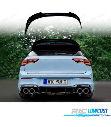 ALERON SPOILER VOLKSWAGEN VW GOLF 8 R GTI 20- NEGRO BRILLO