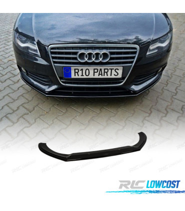 SPOILER LIP AUDI A4 B8 07-11 NEGRO BRILLO