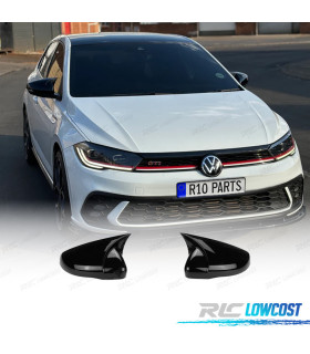 CARCASAS ESPEJOS VOLKSWAGEN VW POLO 21- NEGRO BRILLO