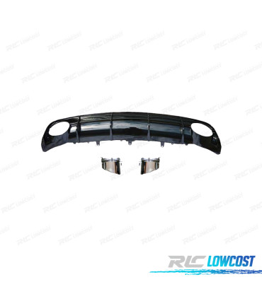 DIFUSOR AUDI A6 15-18 LOOK RS6 NEGRO BRILLO