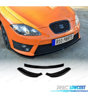 SPOILER LIP SEAT LEON 1P MK2 CUPRA 09-12 NEGRO BRILLO