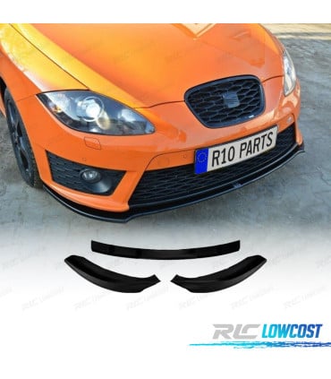 SPOILER LIP SEAT LEON 1P MK2 CUPRA 09-12 NEGRO BRILLO