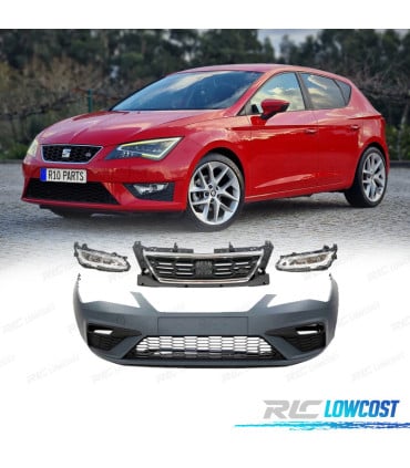 PARAGOLPES DELANTERO SEAT LEON 13-19 LOOK FR + NIEBLAS