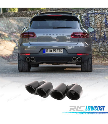 COLAS ESCAPE PORSCHE MACAN 95B 14-17 LOOK GTS NEGRO