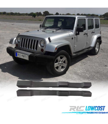 ESTRIBERAS ESTRIBOS JEEP WRANGLER 4P 07-17 NEGRO