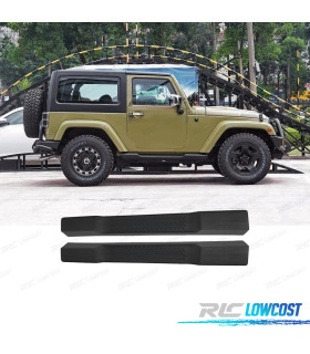 ESTRIBERAS ESTRIBOS JEEP WRANGLER 2P 07-17 NEGRO