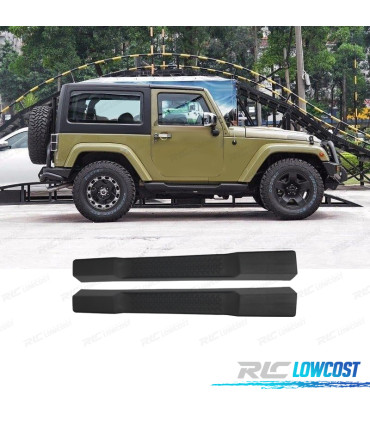 ESTRIBERAS ESTRIBOS JEEP WRANGLER 2P 07-17 NEGRO