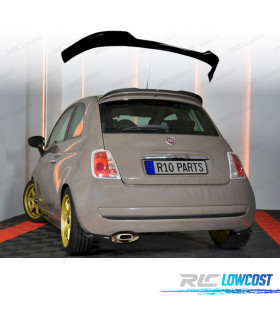 ALERON SPOILER FIAT 500 07-15 NEGRO BRILLO