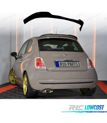ALERON SPOILER FIAT 500 07-15 NEGRO BRILLO