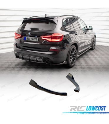 SPLITERS TRASEROS BMW X3 G01 21-24 NEGRO BRILLO