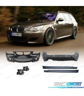 KIT CARROCERIA BMW E61 TOURING 03-07 LOOK M5 PDC SRA + ANTINIEBLAS