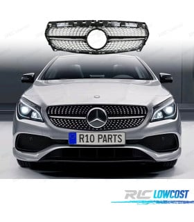 PARRILLA MERCEDES CLA C117 16-19 LOOK GT DIAMANTE NEGRO