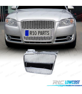 PARRILLA AUDI A4 B7 04-09 LOOK S LINE CROMO