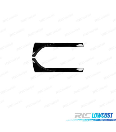AÑADIDOS LATERALES DE ALERON VOLKSWAGEN VW TIGUAN 16-20 NEGRO BRILLO