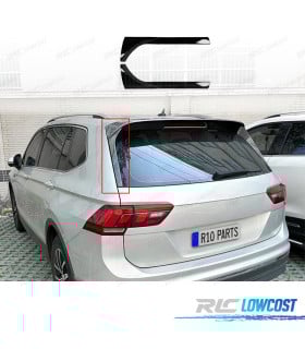 AÑADIDOS LATERALES DE ALERON VOLKSWAGEN VW TIGUAN 16-20 NEGRO BRILLO