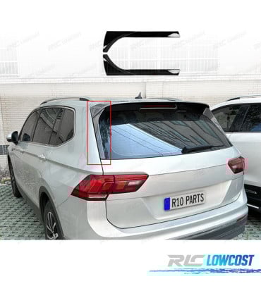 AÑADIDOS LATERALES DE ALERON VOLKSWAGEN VW TIGUAN 16-20 NEGRO BRILLO