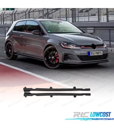 AÑADIDOS TALONERAS VOLKSWAGEN VW GOLF 7 12-20 LOOK TCR NEGRO BRILLO